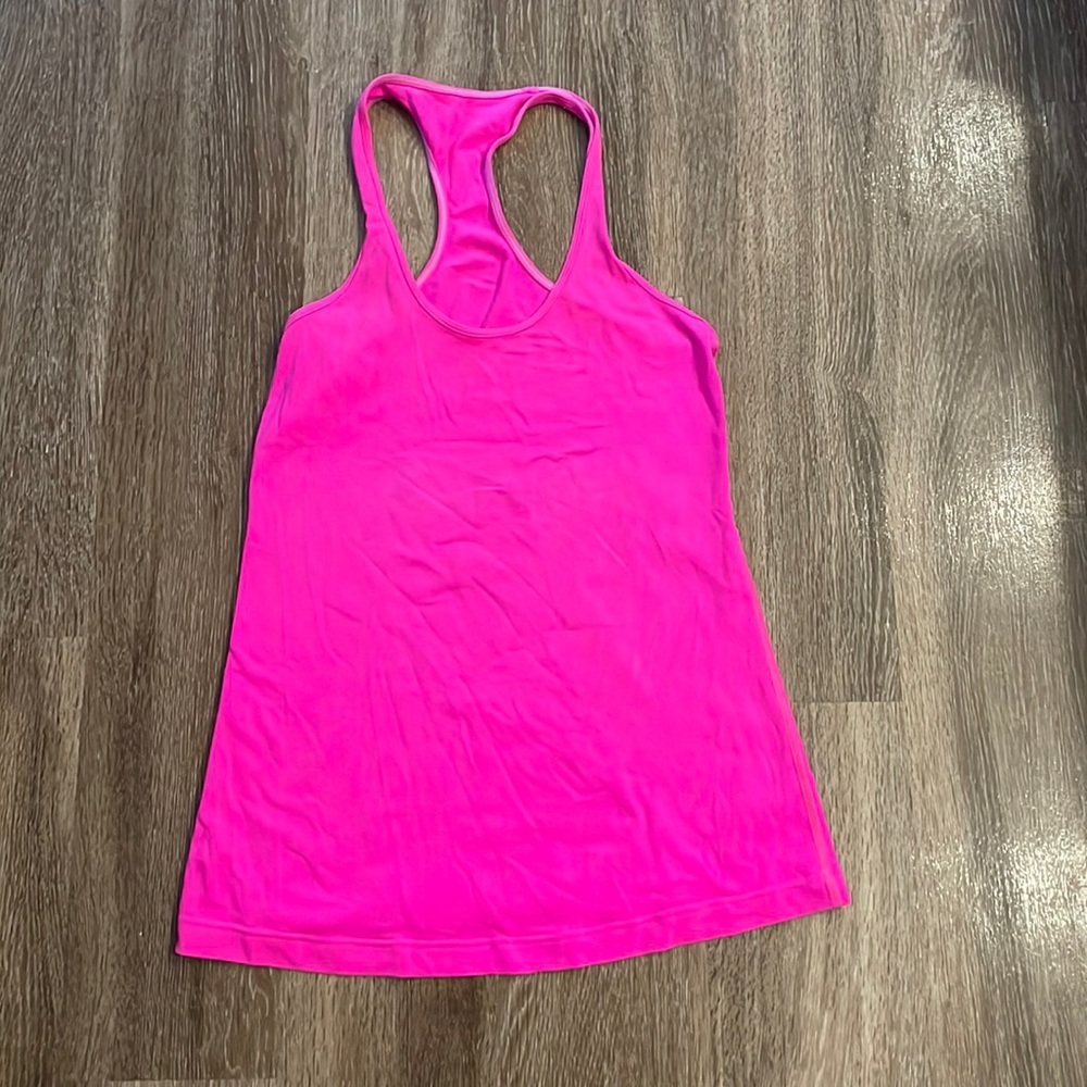 Hot pink lululemon shirt